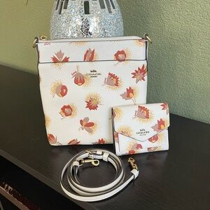 Coach  Floral Crossbody Bag and Wallet Set.  Limited Edition